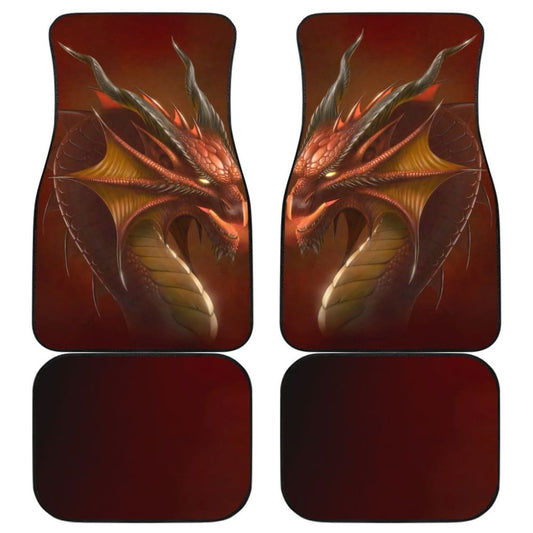 Orange Dragon Digital Art Design Amazing Gift Ideas Car Floor Mats