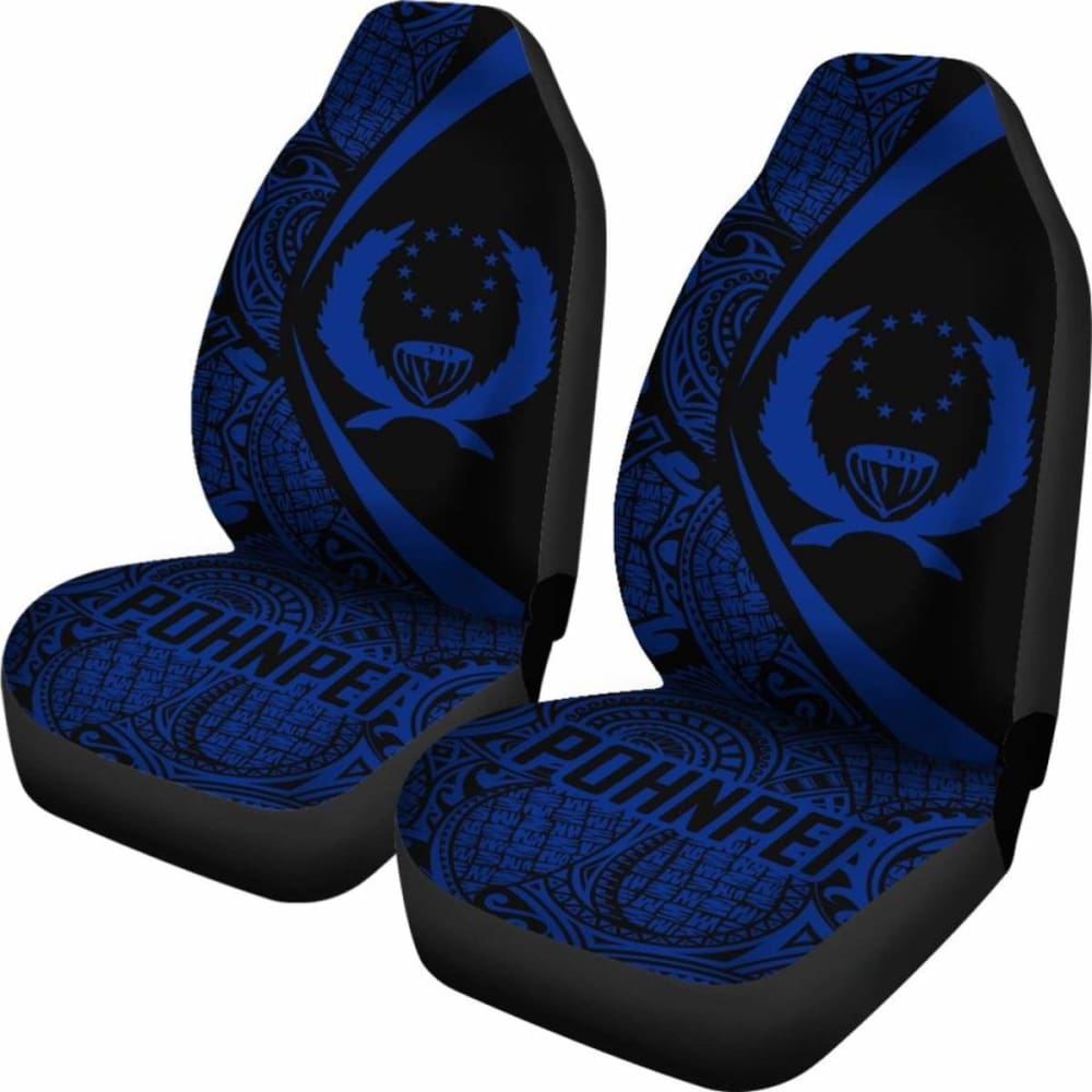 Pohnpei Coat Of Arm Polynesian Car Seat Covers Circle Style