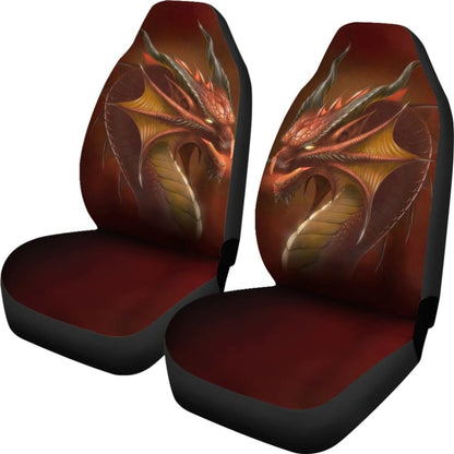Orange Dragon Digital Art Design Amazing Gift Ideas Car Seat Covers