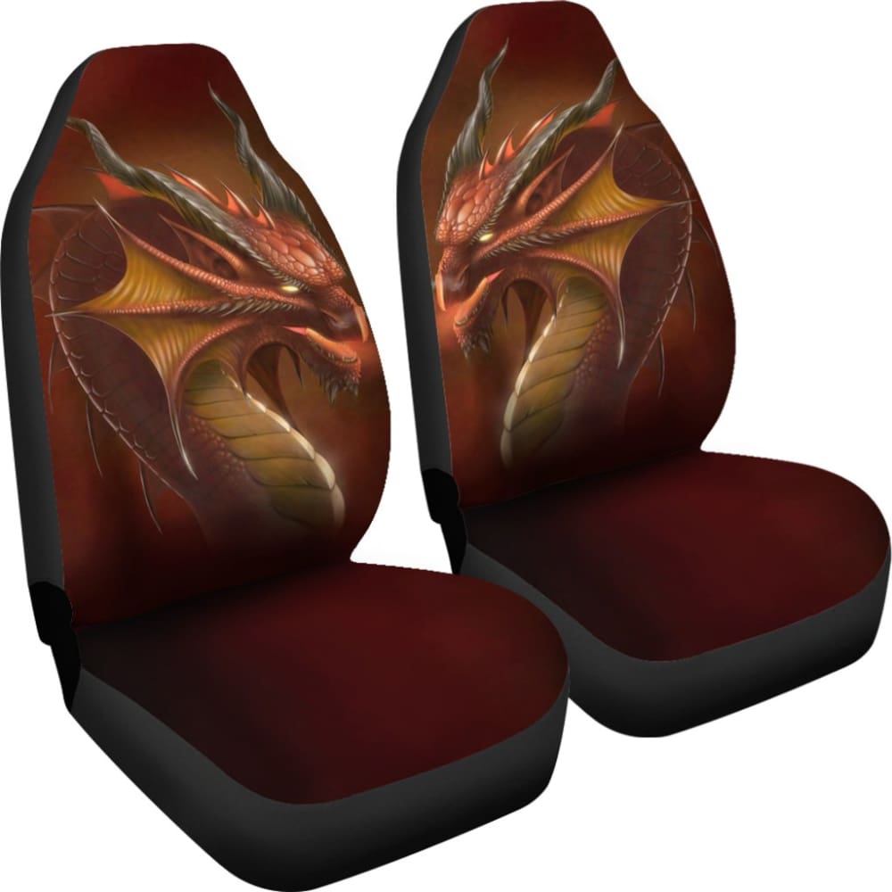 Orange Dragon Digital Art Design Amazing Gift Ideas Car Seat Covers
