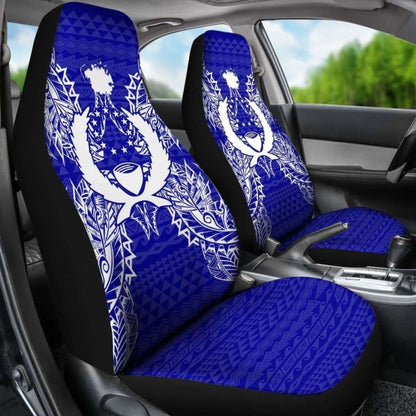 Pohnpei Polynesia Car Seat Cover Map Blue