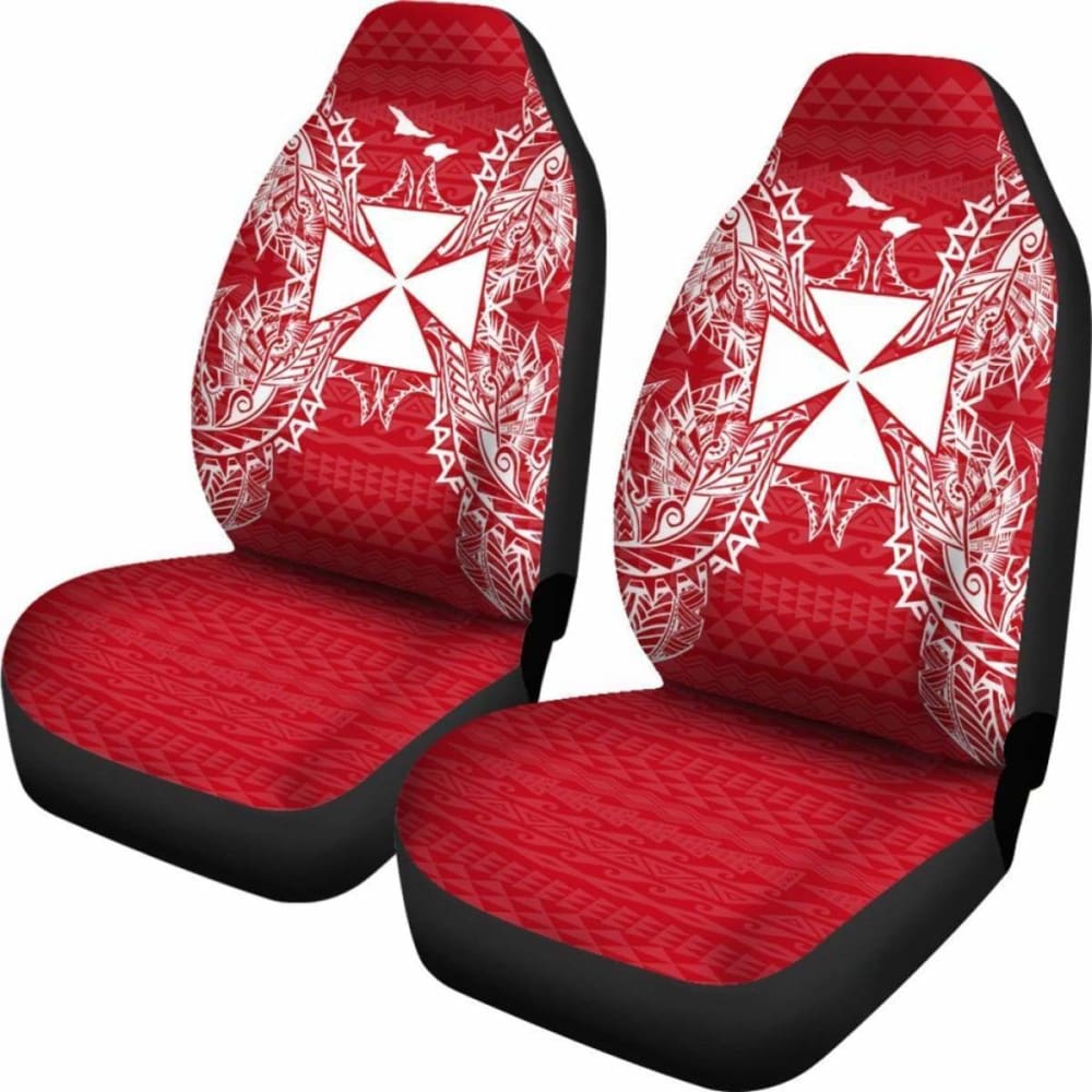 Wallis And Futuna Polynesia Car Seat Cover Map Red White