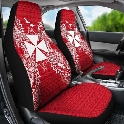 Wallis And Futuna Polynesia Car Seat Cover Map Red White