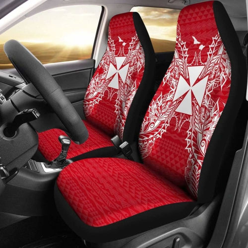 Wallis And Futuna Polynesia Car Seat Cover Map Red White