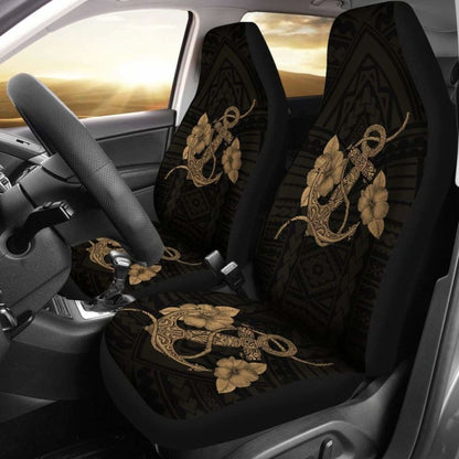 Anchor Gold Poly Tribal Car Seat Covers -