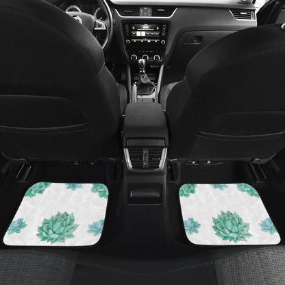 Aqua Ocean Succulent Universal Car Floor Mats