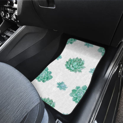 Aqua Ocean Succulent Universal Car Floor Mats