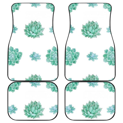 Aqua Ocean Succulent Universal Car Floor Mats
