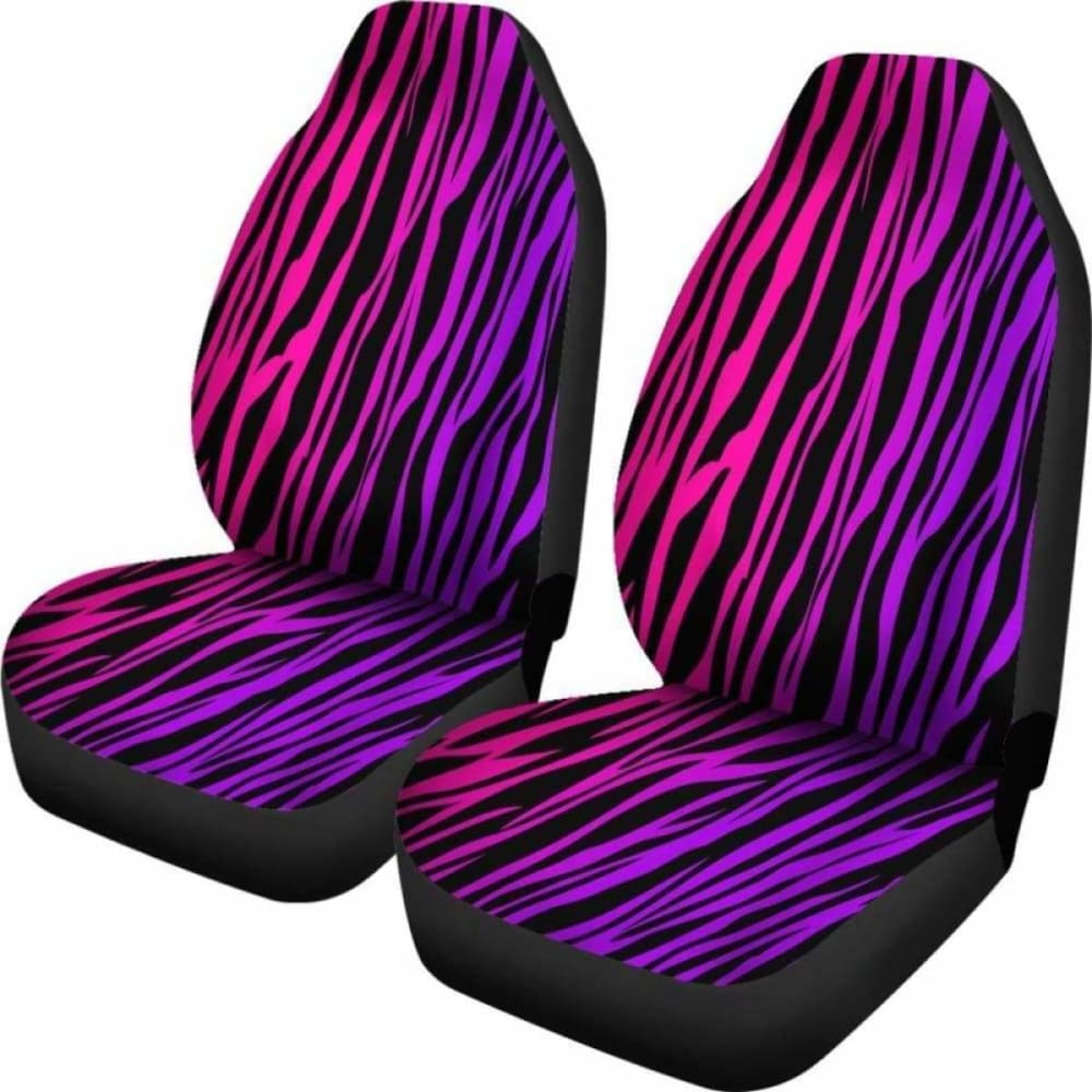 Rainbow Zebra Custom Car Seat Covers