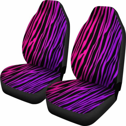 Rainbow Zebra Custom Car Seat Covers