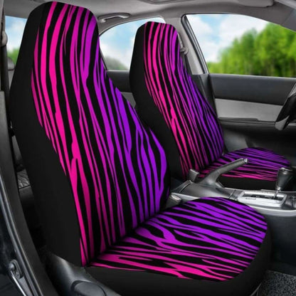 Rainbow Zebra Custom Car Seat Covers