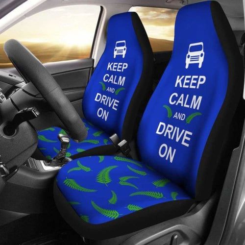 New Zealand Keep Calm And Drive Car Seat Covers