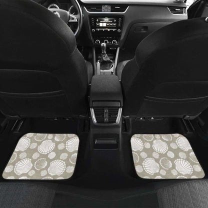 Scallop Shell Pattern Front And Back Car Mats