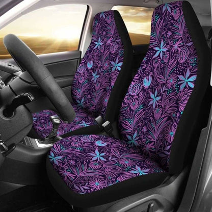 Floral Purple Car Seat Covers