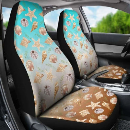 Watercolor Ocean Pattern Car Seat Covers