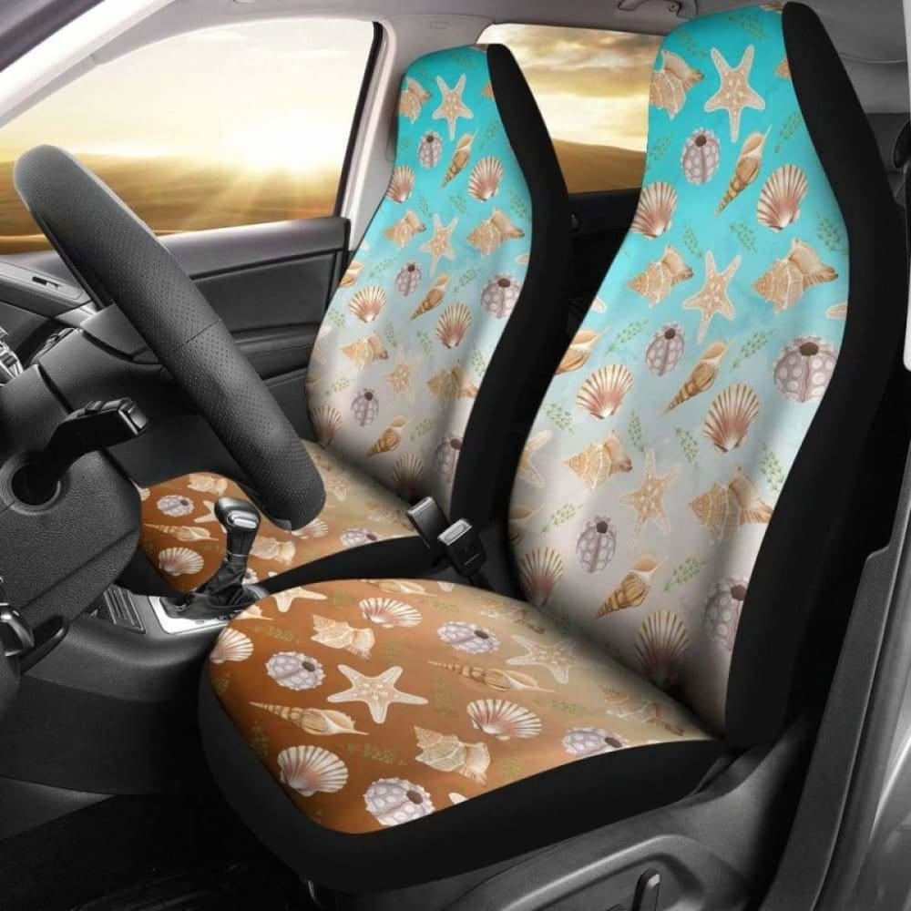 Watercolor Ocean Pattern Car Seat Covers
