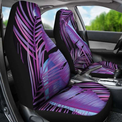 Purple Leaves Car Seat Covers