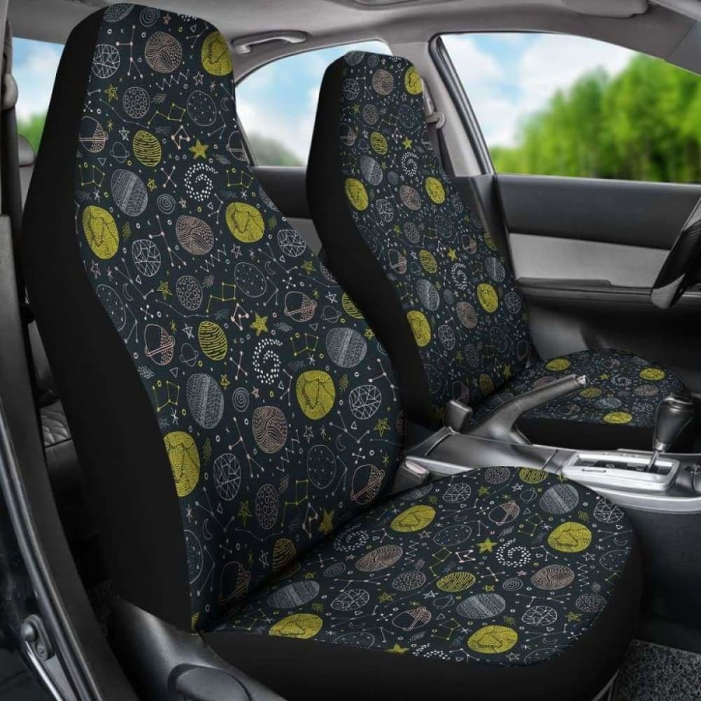 Outer Space Pattern Car Seat Covers