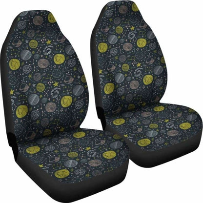 Outer Space Pattern Car Seat Covers