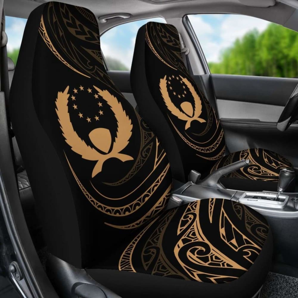 Pohnpei Islands Car Seat Covers - Gold - Frida Style -