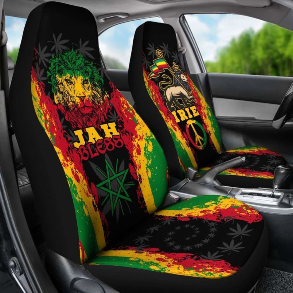 Rastafari Car Seat Covers - Jah Bless -