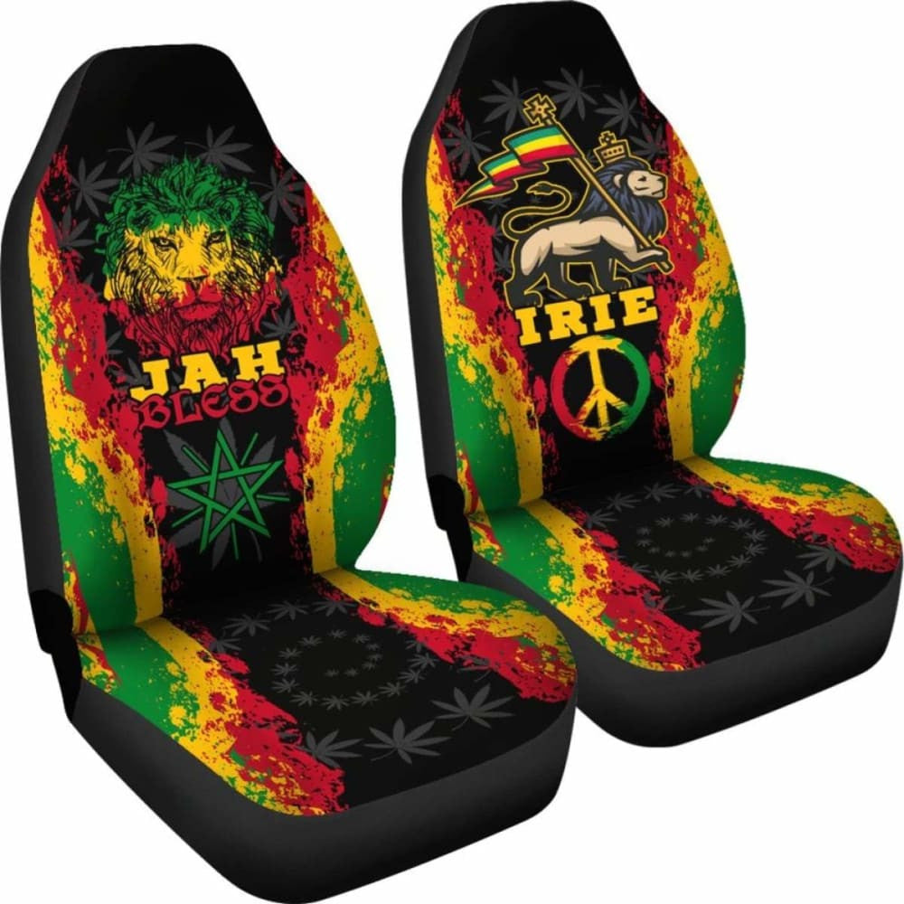 Rastafari Car Seat Covers - Jah Bless -