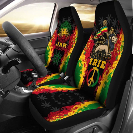 Rastafari Car Seat Covers - Jah Bless -