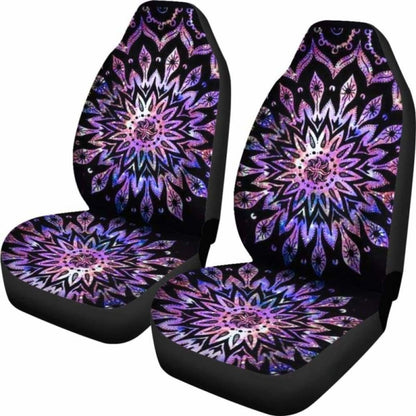 Neon Mandala Car Seat Covers