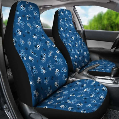 Blue Car Seat Covers With Flowers