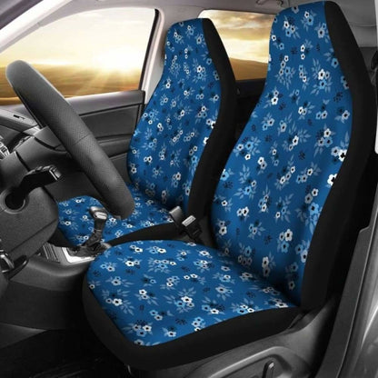 Blue Car Seat Covers With Flowers