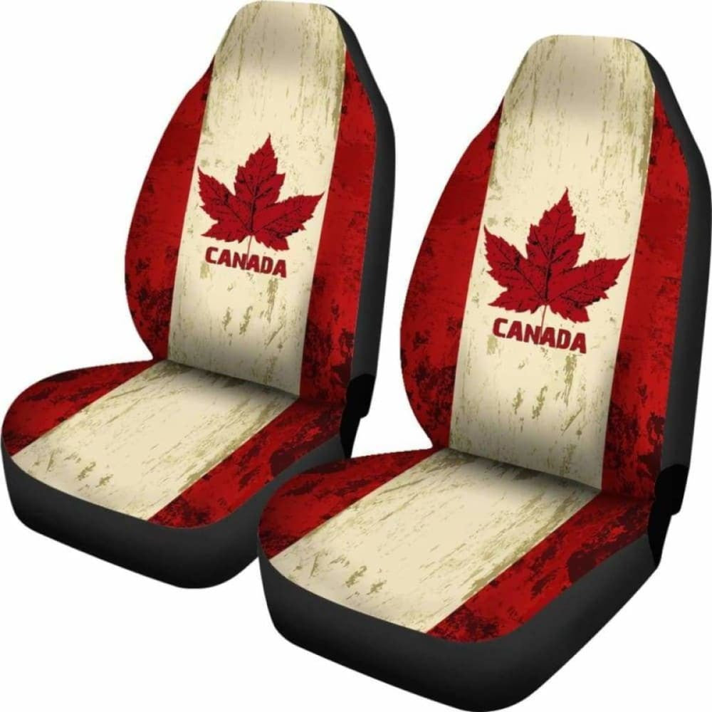 Canada Day True North Strong And Free Car Seat Covers - The Maple Flag