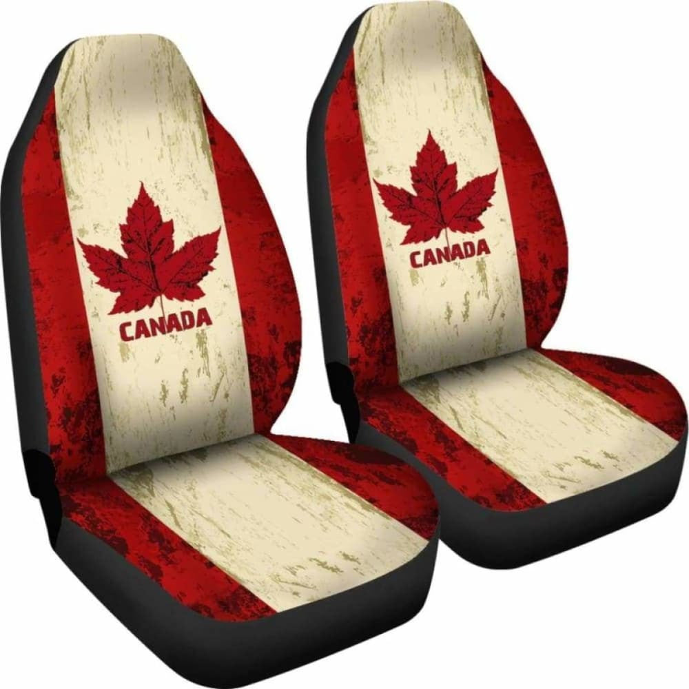 Canada Day True North Strong And Free Car Seat Covers - The Maple Flag