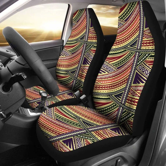 Polynesian Car Seat Cover - Polynesian Tattoo -