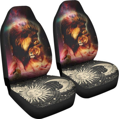 Sun And Moon Lion Car Seat Covers