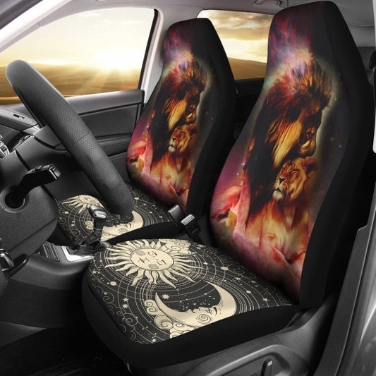 Sun And Moon Lion Car Seat Covers