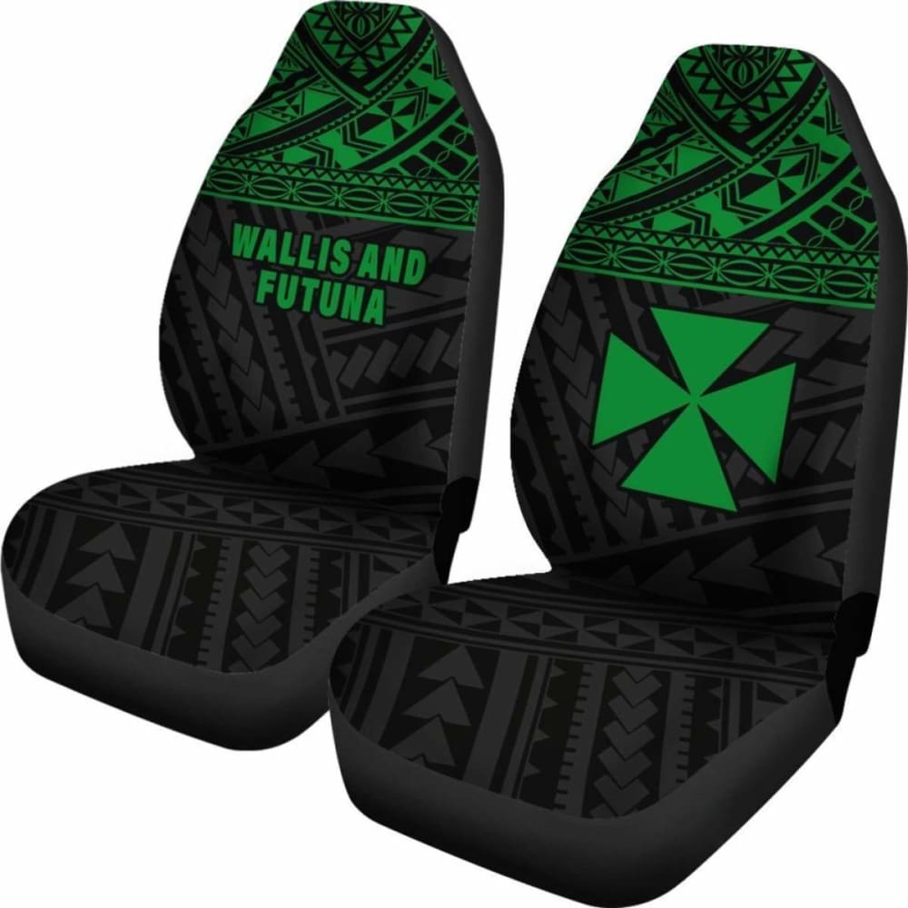 Wallis And Futuna Polynesian Car Seat Covers Green -