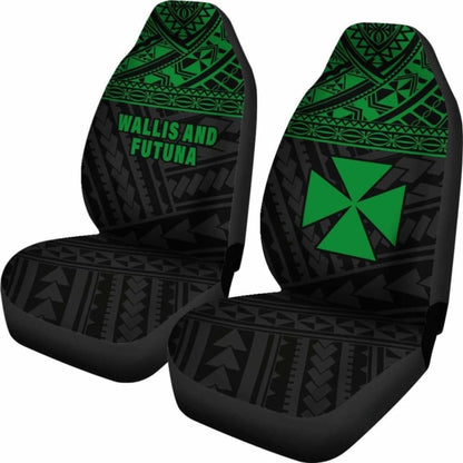 Wallis And Futuna Polynesian Car Seat Covers Green -