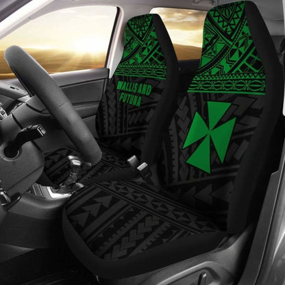Wallis And Futuna Polynesian Car Seat Covers Green -