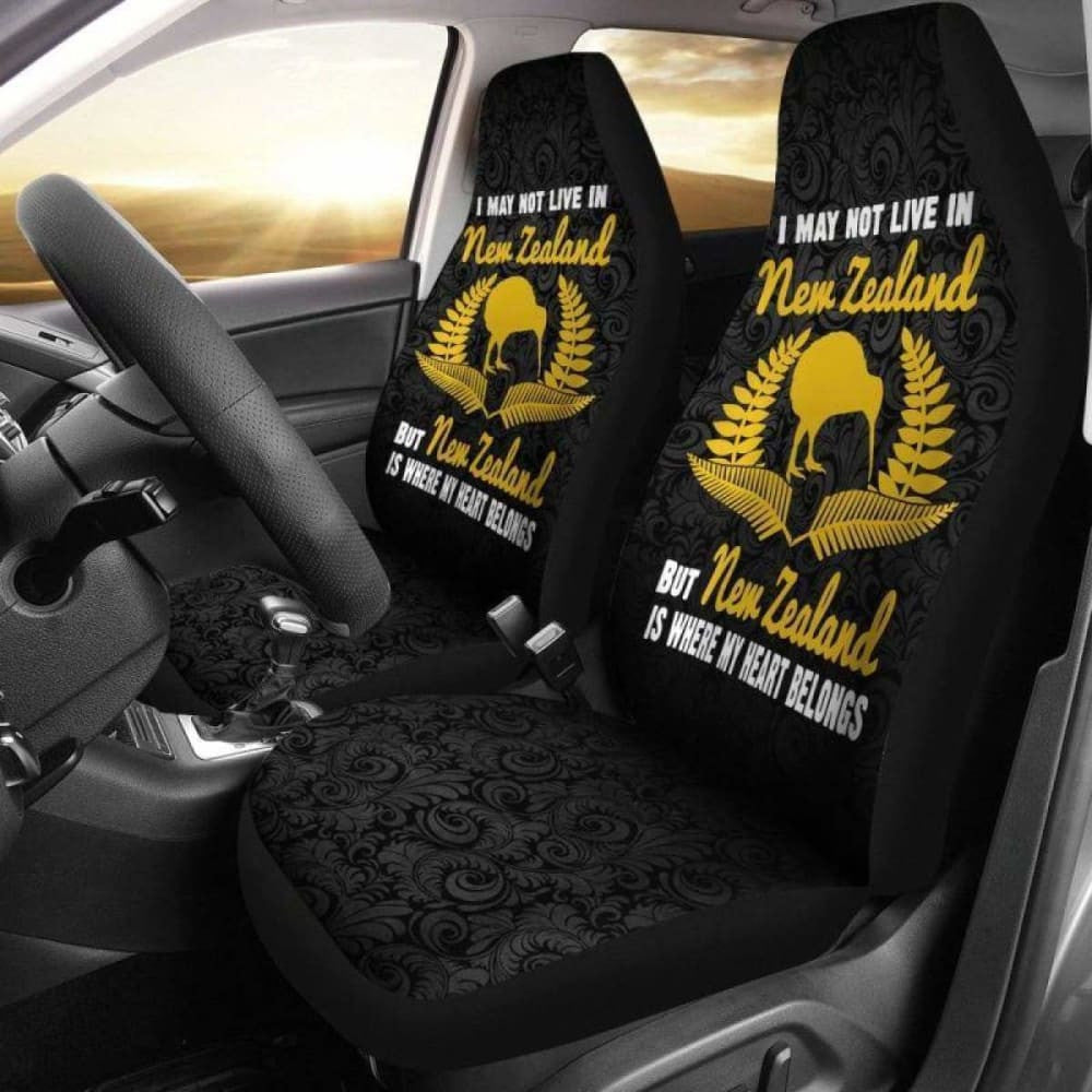 New Zealand Where My Heart Belong Car Seat Covers
