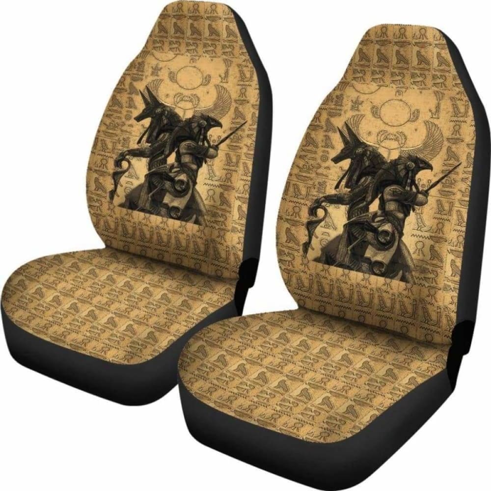 Car Seat Cover - Anubis And Osiris Egypt God