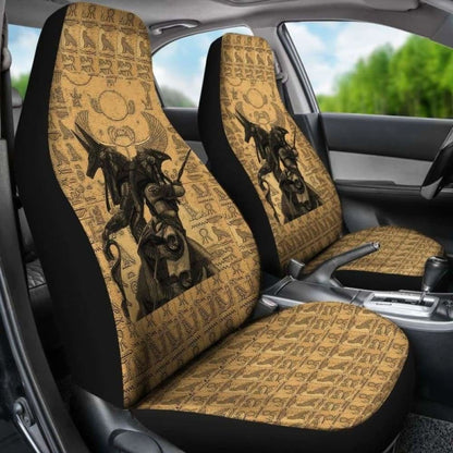 Car Seat Cover - Anubis And Osiris Egypt God