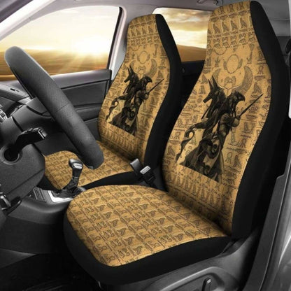 Car Seat Cover - Anubis And Osiris Egypt God