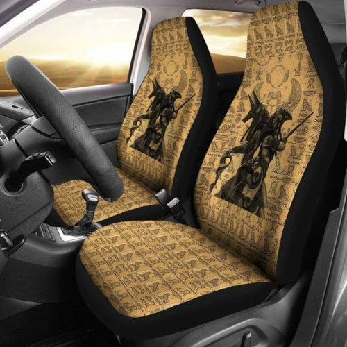 Car Seat Cover - Anubis And Osiris Egypt God