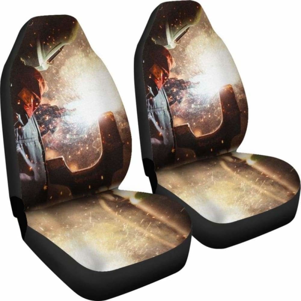 Welder At Work Car Seat Covers