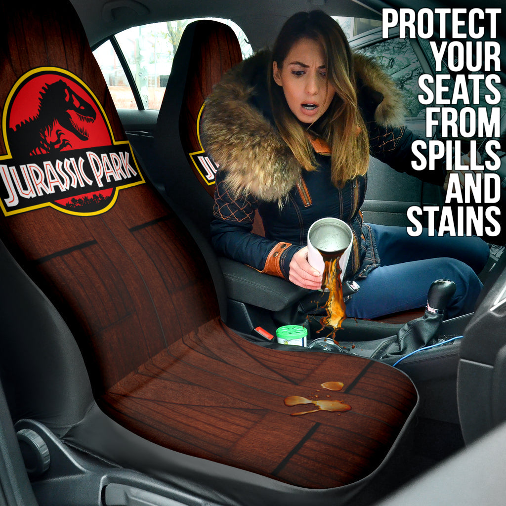 Amazing Best Gift Idea Jurassic Park Printed Car Seat Covers