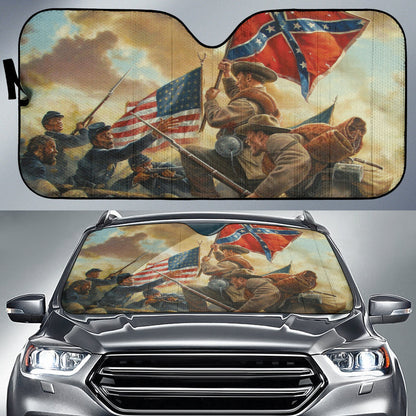 US American Civil War Car Auto Sun Shades Style
