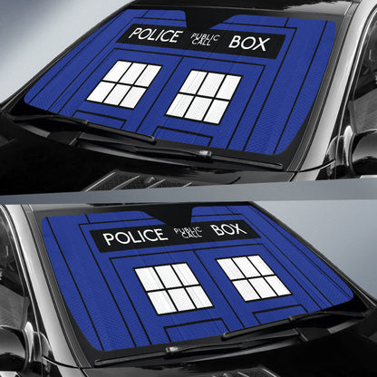 Tardis Doctor Who Inspired Police Public Call Box Car Auto Sun Shades