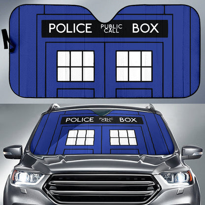 Tardis Doctor Who Inspired Police Public Call Box Car Auto Sun Shades