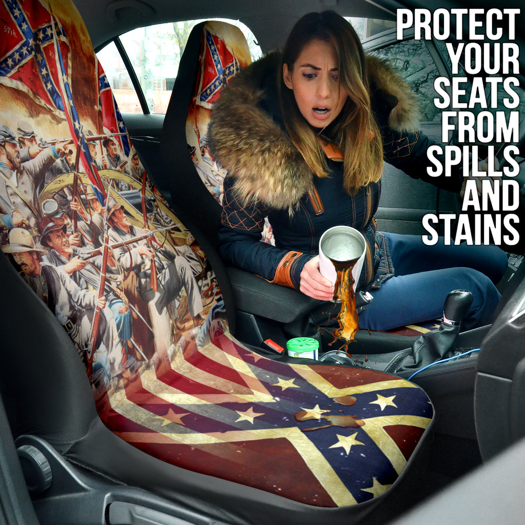 US American Civil War Car Seat Covers Style