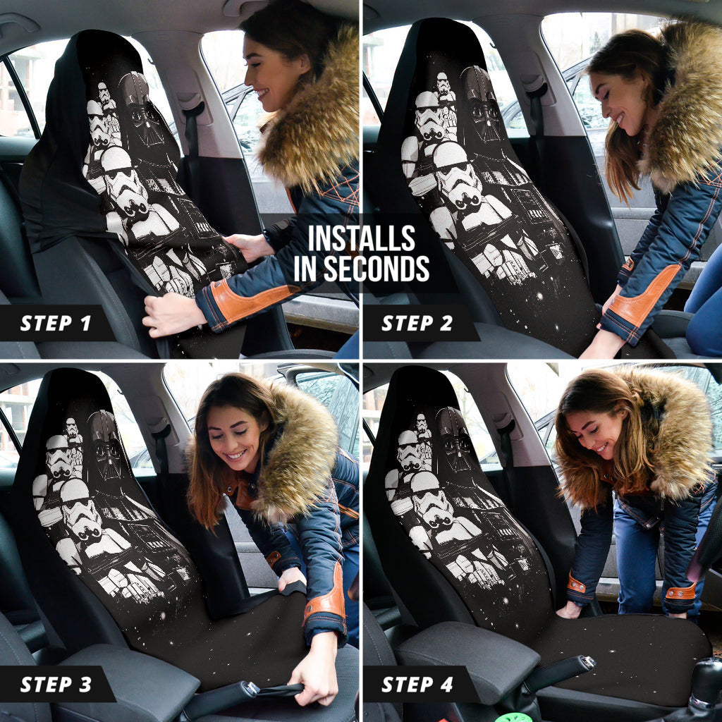 Star Wars Darth Vader And Stormtroopers Car Seat Covers